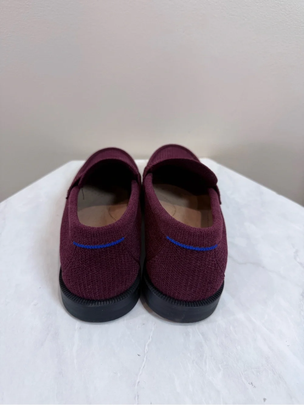 🔥Rothy’s Women’s Burgundy Loafers Slip-On Dress Shoes Size 7.5 EC🔥